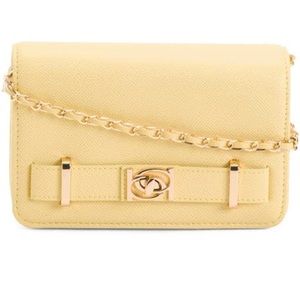 Bebe Crossbody bag / Evie flap crossbody/ yellow purse